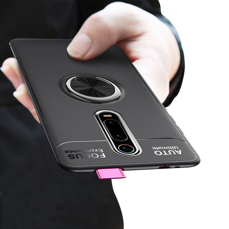 Cover Xiaomi Mi 9T / Mi 9T Pro Sort Mobilcover Lenu Magnetisk Ring