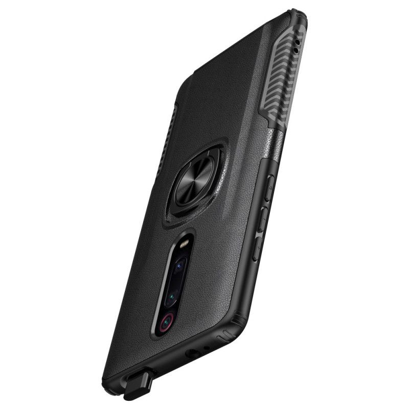 Cover Xiaomi Mi 9T / Mi 9T Pro Sort Premium Metal- Og Imiteret Læderring