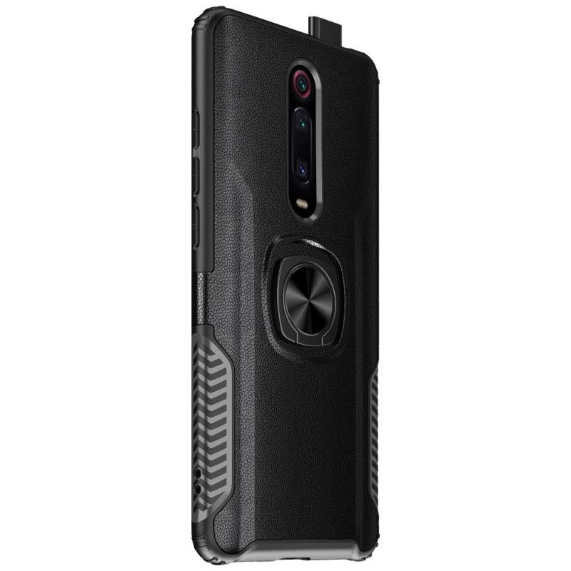 Cover Xiaomi Mi 9T / Mi 9T Pro Sort Premium Metal- Og Imiteret Læderring