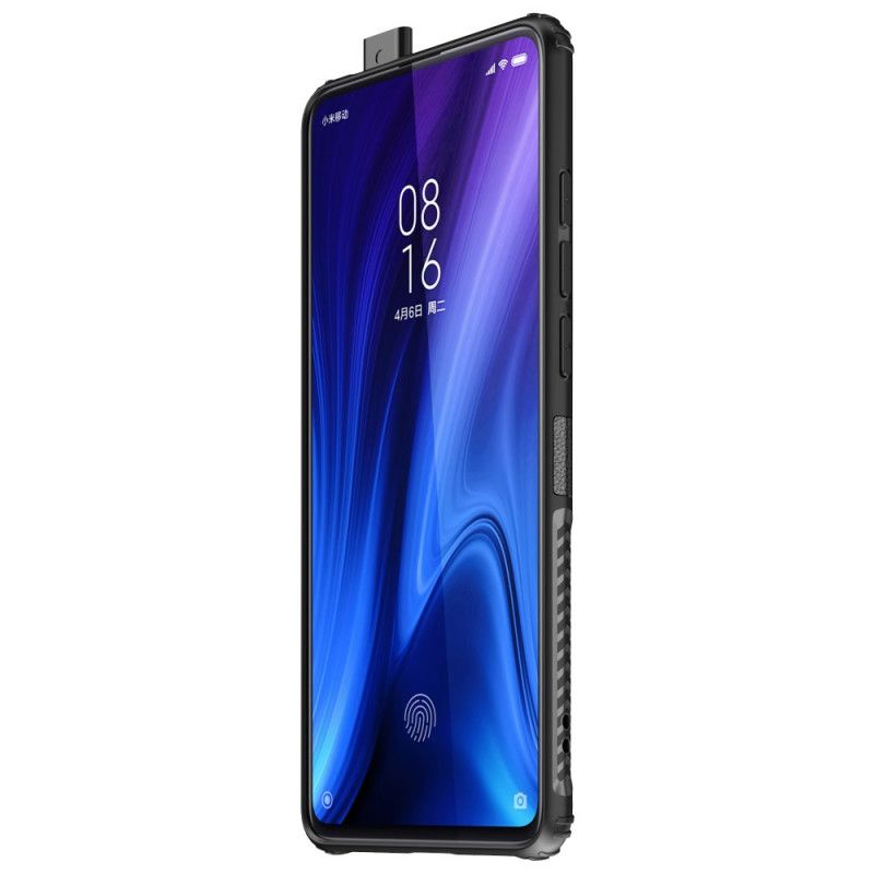 Cover Xiaomi Mi 9T / Mi 9T Pro Sort Premium Metal- Og Imiteret Læderring