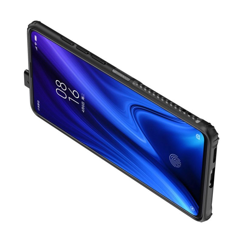 Cover Xiaomi Mi 9T / Mi 9T Pro Sort Premium Metal- Og Imiteret Læderring