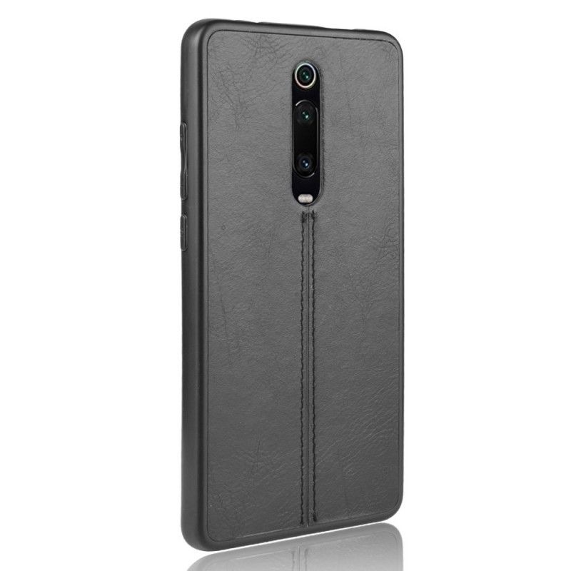 Cover Xiaomi Mi 9T / Mi 9T Pro Sort Syet Lædereffekt