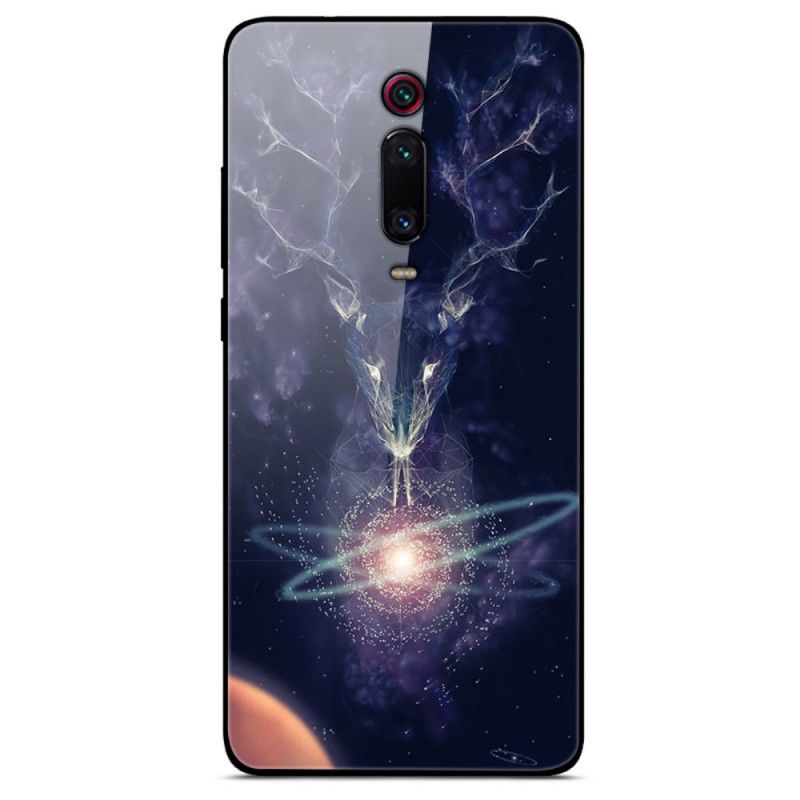 Cover Xiaomi Mi 9T / Mi 9T Pro Stjernehjorte Hærdet Glas Original