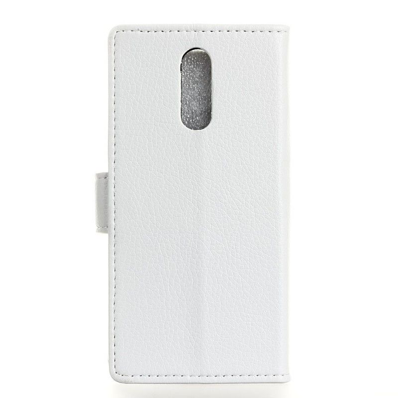 Flip Cover Læder for Xiaomi Mi 9T / Mi 9T Pro Hvid Syet Lychee-Lædereffekt