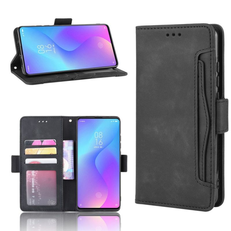 Flip Cover Læder for Xiaomi Mi 9T / Mi 9T Pro Sort Førsteklasses Multikort