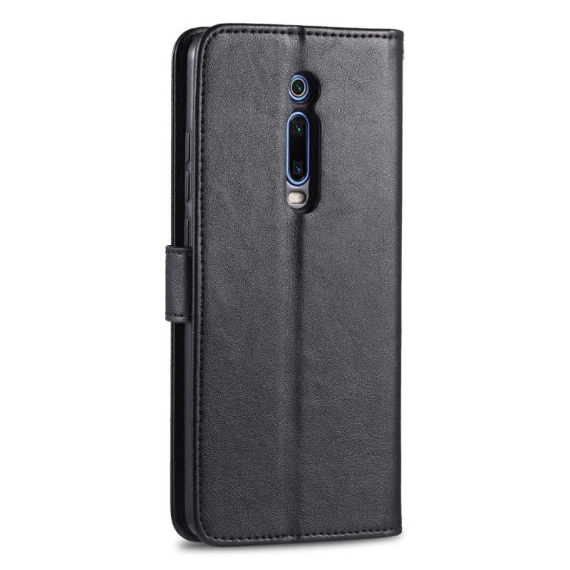 Flip Cover Læder Xiaomi Mi 9T / Mi 9T Pro Sort Luksus Azns Beskyttelse