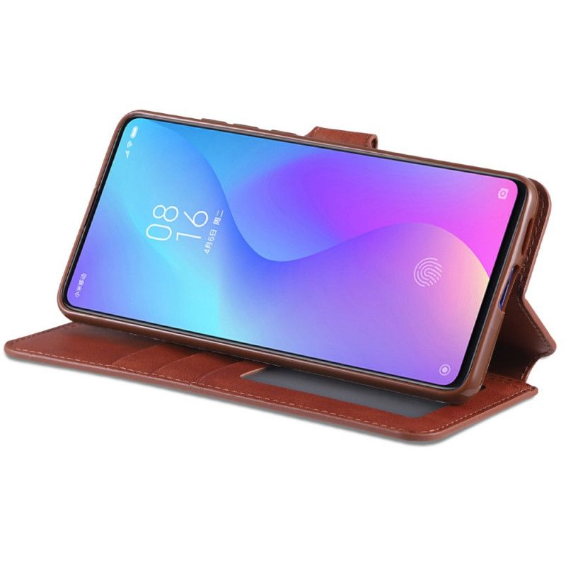 Flip Cover Xiaomi Mi 9T / Mi 9T Pro Sort Lædereffekt Azns