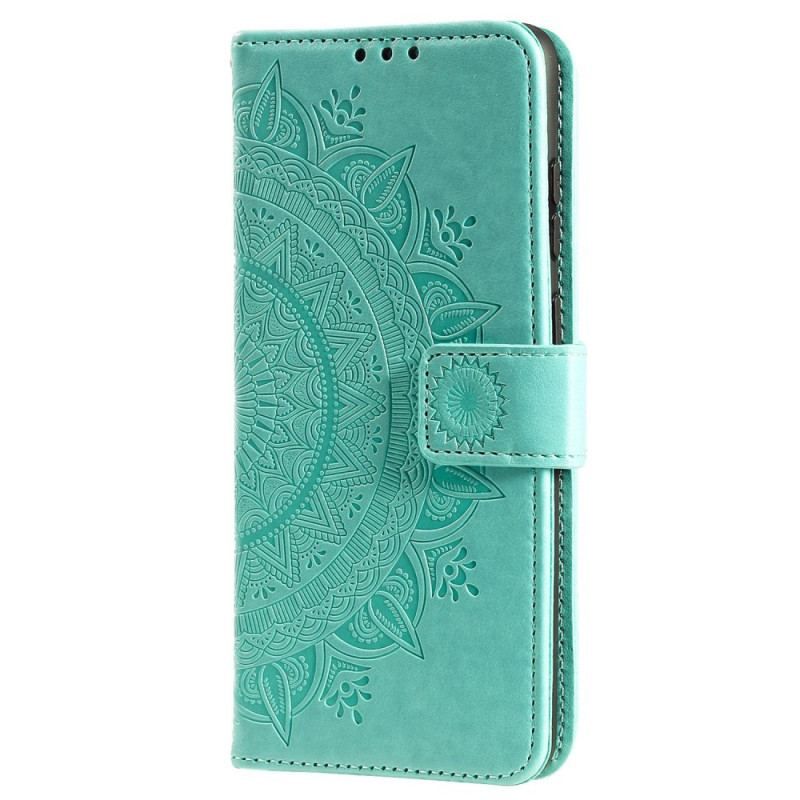 Flip Cover OnePlus 10T 5G Med Snor Strappy Sun Mandala