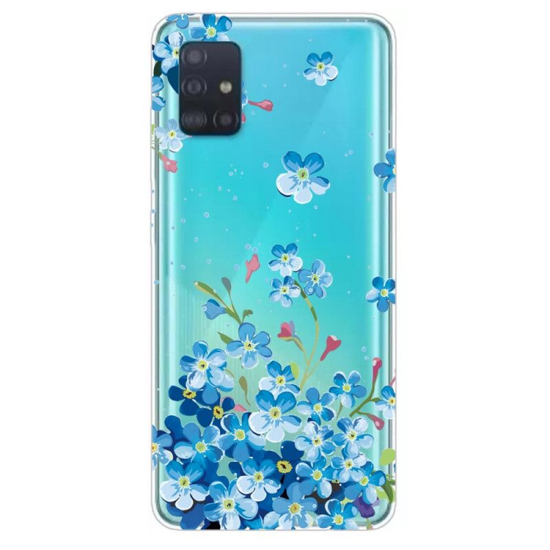 Cover for Samsung Galaxy A31 Blå Blomster