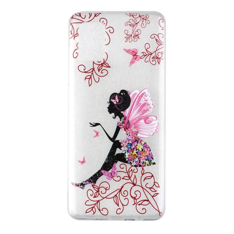 Cover for Samsung Galaxy A31 Gennemsigtig Blomsterfe