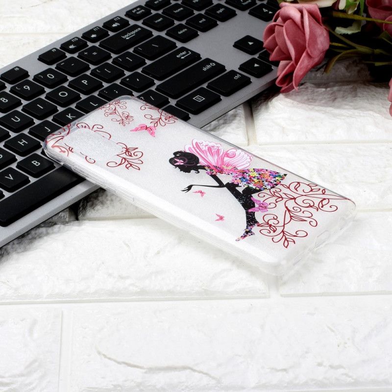 Cover for Samsung Galaxy A31 Gennemsigtig Blomsterfe