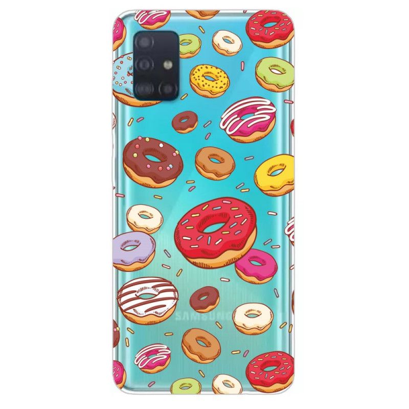 Cover for Samsung Galaxy A31 Kærlighedsdoughnuts