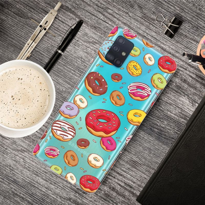 Cover for Samsung Galaxy A31 Kærlighedsdoughnuts