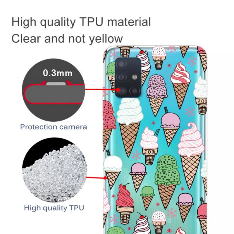 Cover Samsung Galaxy A31 Flødeis