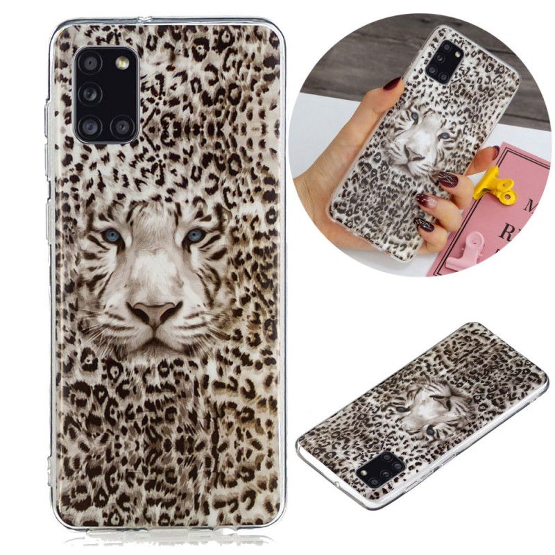 Cover Samsung Galaxy A31 Fluorescerende Leopard