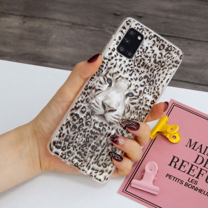 Cover Samsung Galaxy A31 Fluorescerende Leopard