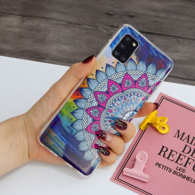 Cover Samsung Galaxy A31 Fluorescerende Mandala Original