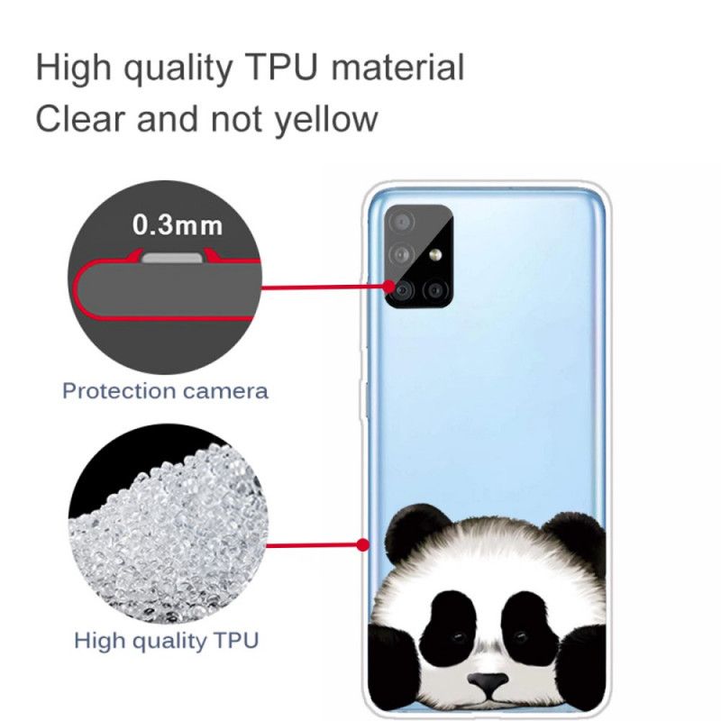 Cover Samsung Galaxy A31 Gennemsigtig Panda