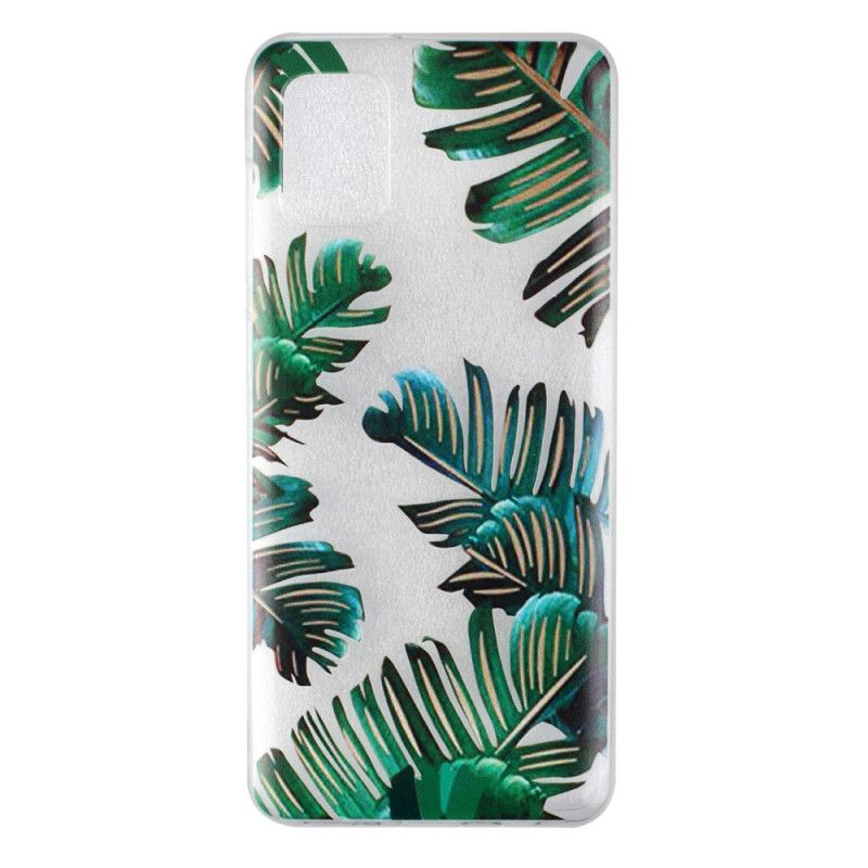 Cover Samsung Galaxy A31 Gennemsigtige Grønne Blade