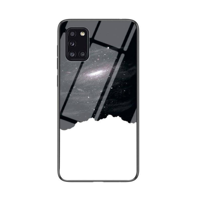 Cover Samsung Galaxy A31 Hvid Skønhedshærdet Glas