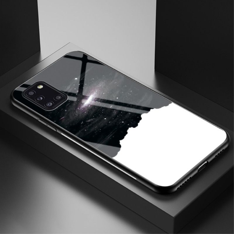 Cover Samsung Galaxy A31 Hvid Skønhedshærdet Glas