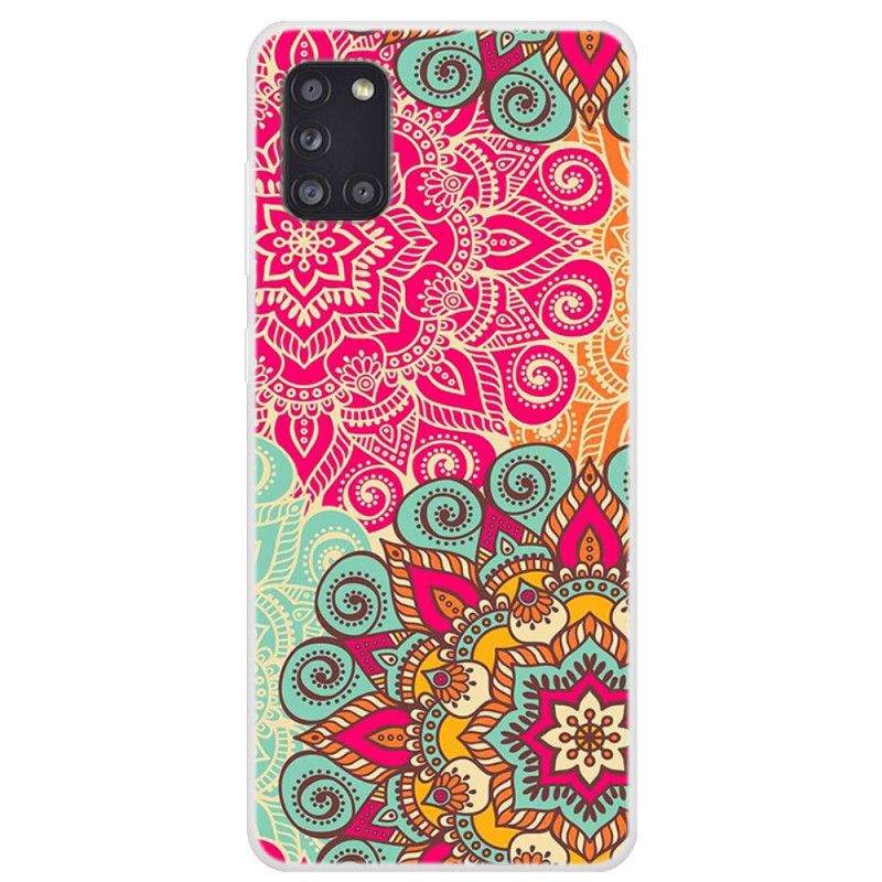 Cover Samsung Galaxy A31 Magenta Mobilcover Mandala-Trend