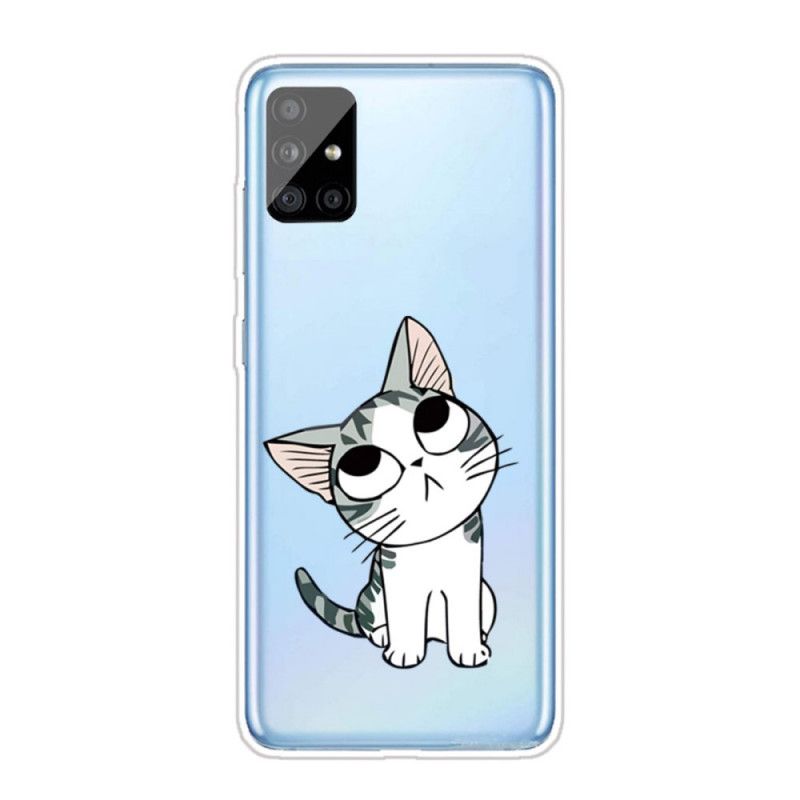 Cover Samsung Galaxy A31 Mobilcover Charmerende Kat