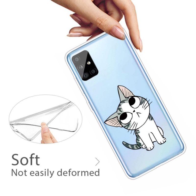 Cover Samsung Galaxy A31 Mobilcover Charmerende Kat