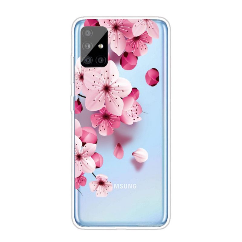 Cover Samsung Galaxy A31 Mobilcover Små Lyserøde Blomster