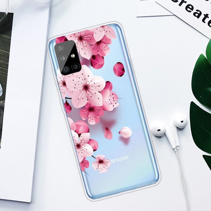 Cover Samsung Galaxy A31 Mobilcover Små Lyserøde Blomster