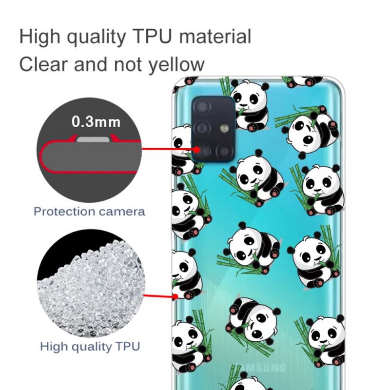 Cover Samsung Galaxy A31 Små Pandaer