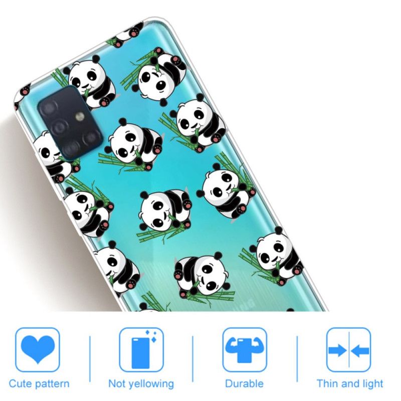 Cover Samsung Galaxy A31 Små Pandaer