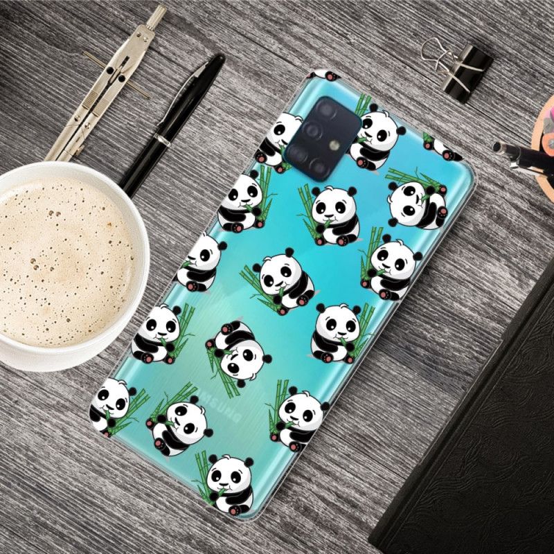 Cover Samsung Galaxy A31 Små Pandaer