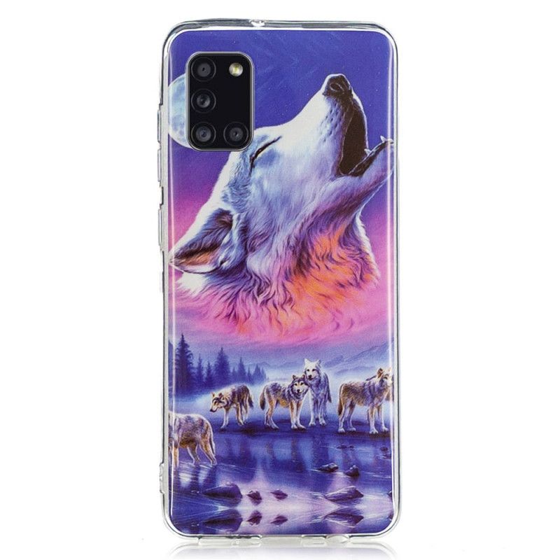 Cover Samsung Galaxy A31 Sort Fluorescerende Ulveserie