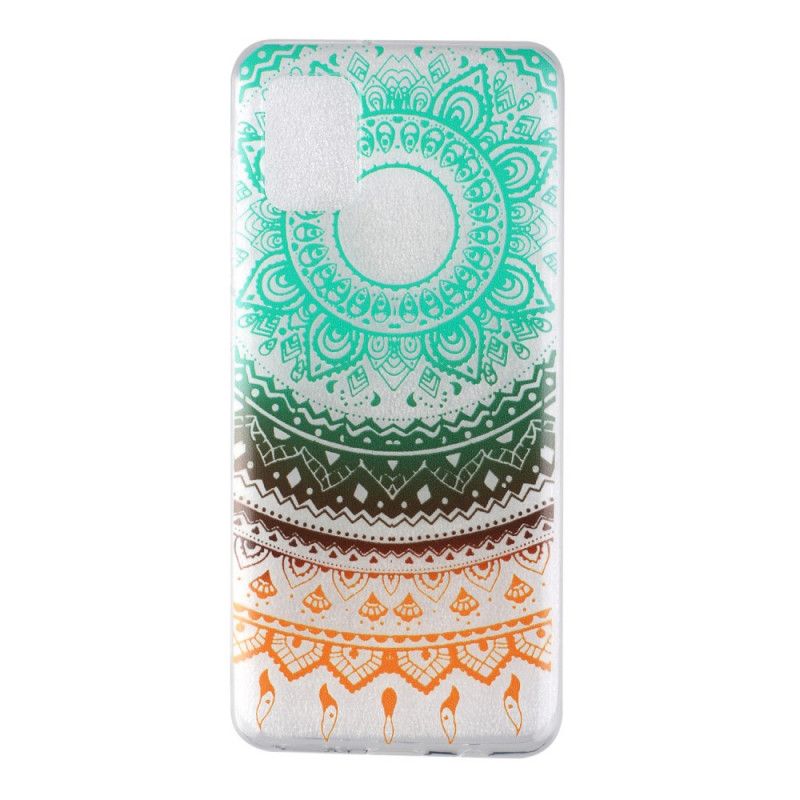 Cover Samsung Galaxy A31 Sort Gennemsigtig Blomstermandala Original