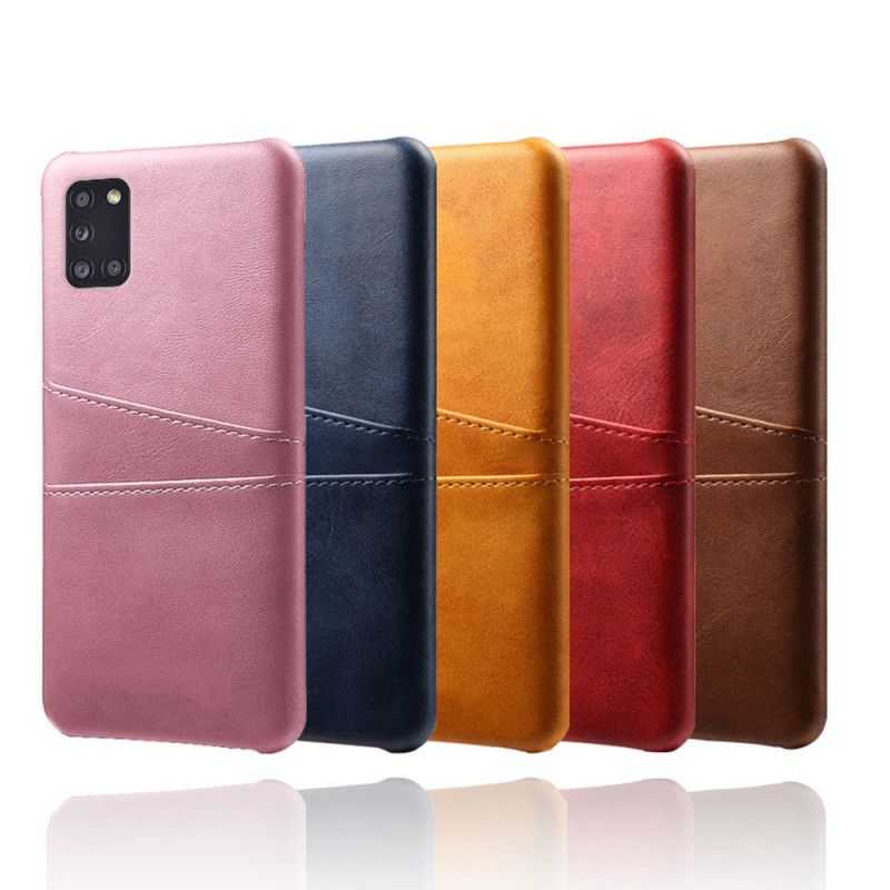 Cover Samsung Galaxy A31 Sort Kortholder