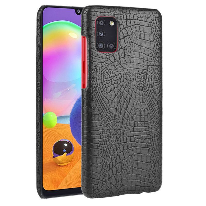 Cover Samsung Galaxy A31 Sort Krokodillehudeffekt