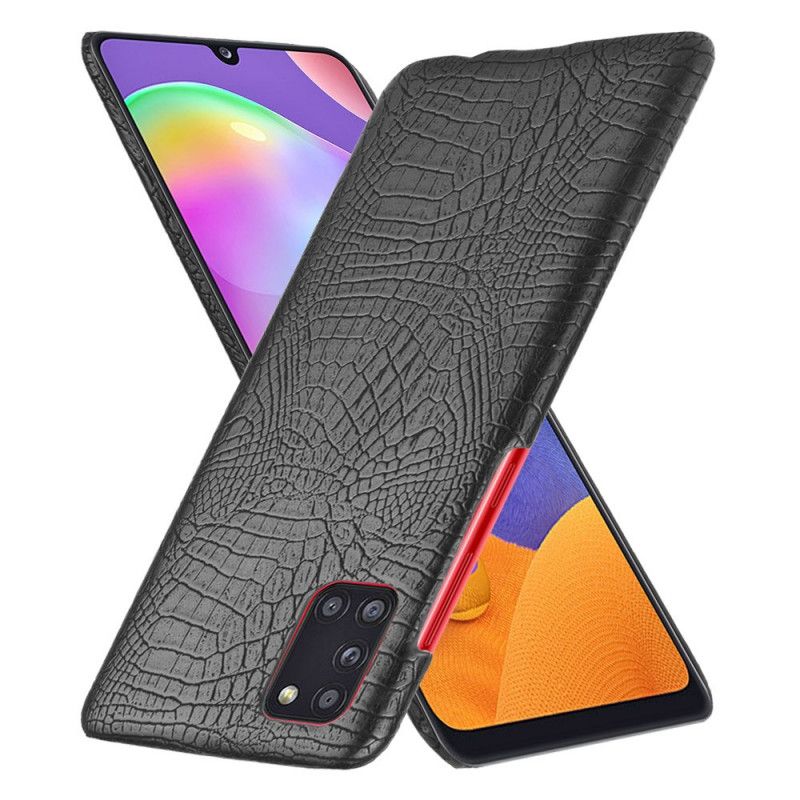 Cover Samsung Galaxy A31 Sort Krokodillehudeffekt