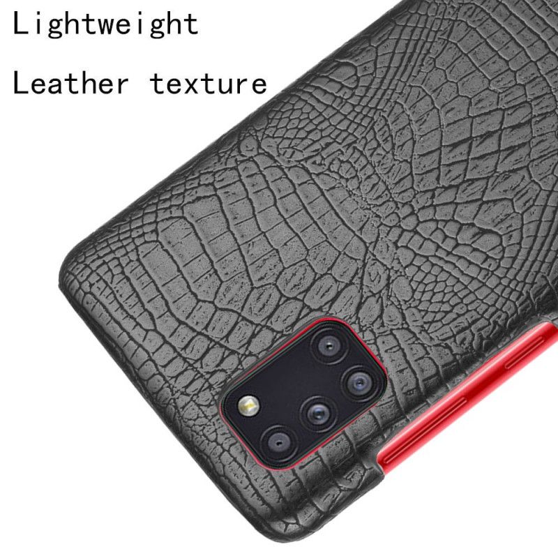 Cover Samsung Galaxy A31 Sort Krokodillehudeffekt