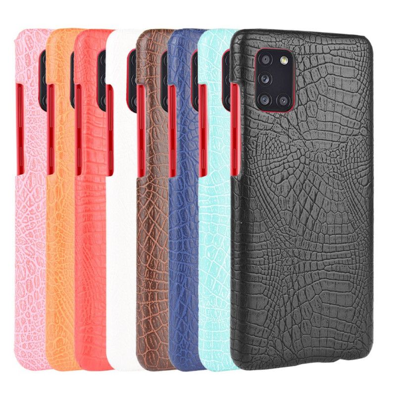 Cover Samsung Galaxy A31 Sort Krokodillehudeffekt