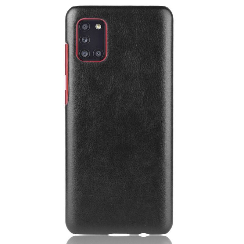 Cover Samsung Galaxy A31 Sort Lychee-Lædereffekt