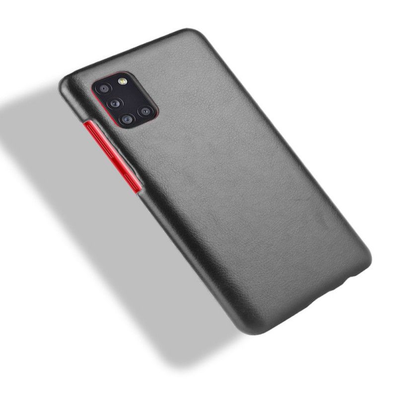 Cover Samsung Galaxy A31 Sort Lychee-Lædereffekt