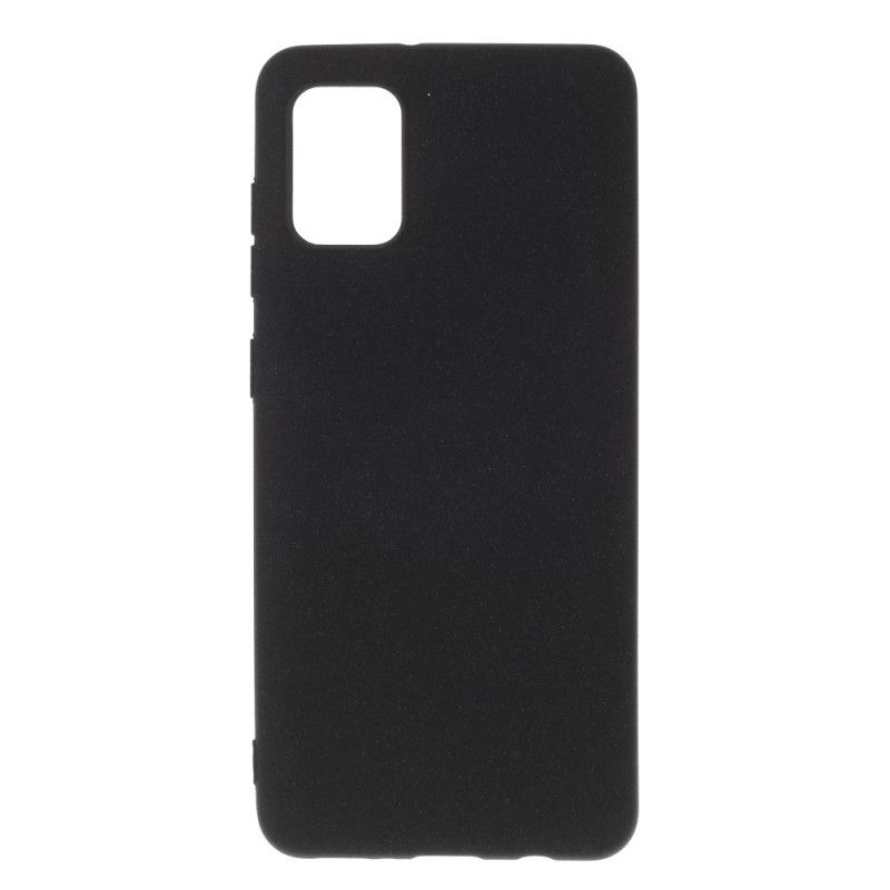 Cover Samsung Galaxy A31 Sort Mattsilikone