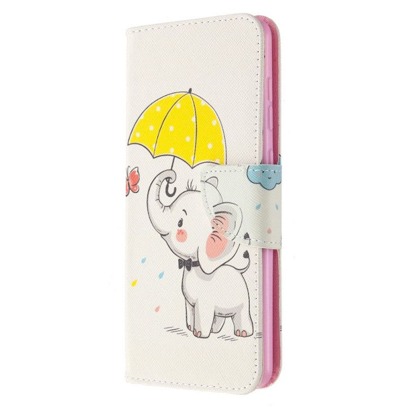 Flip Cover Læder for Samsung Galaxy A31 Baby Elefant