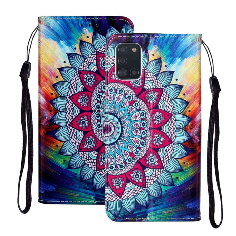 Flip Cover Læder for Samsung Galaxy A31 Konge Mandala