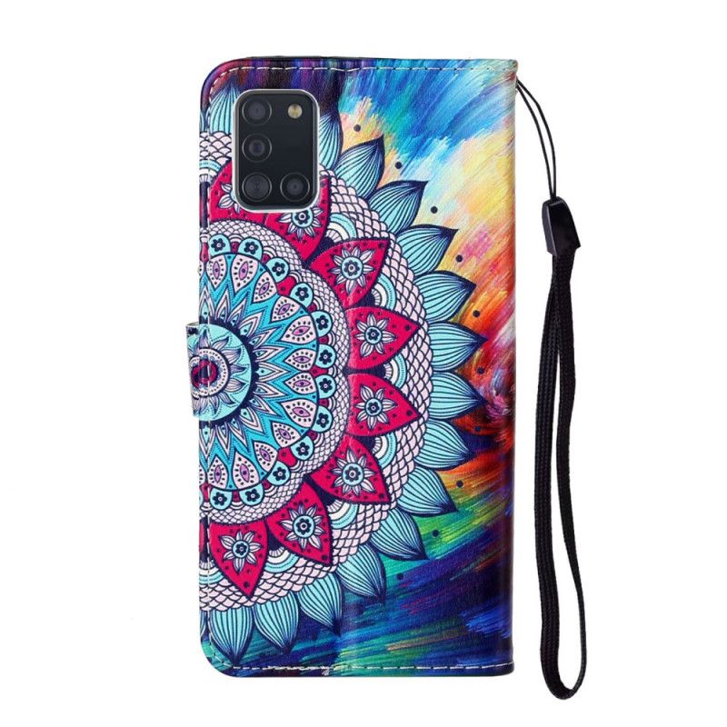 Flip Cover Læder for Samsung Galaxy A31 Konge Mandala