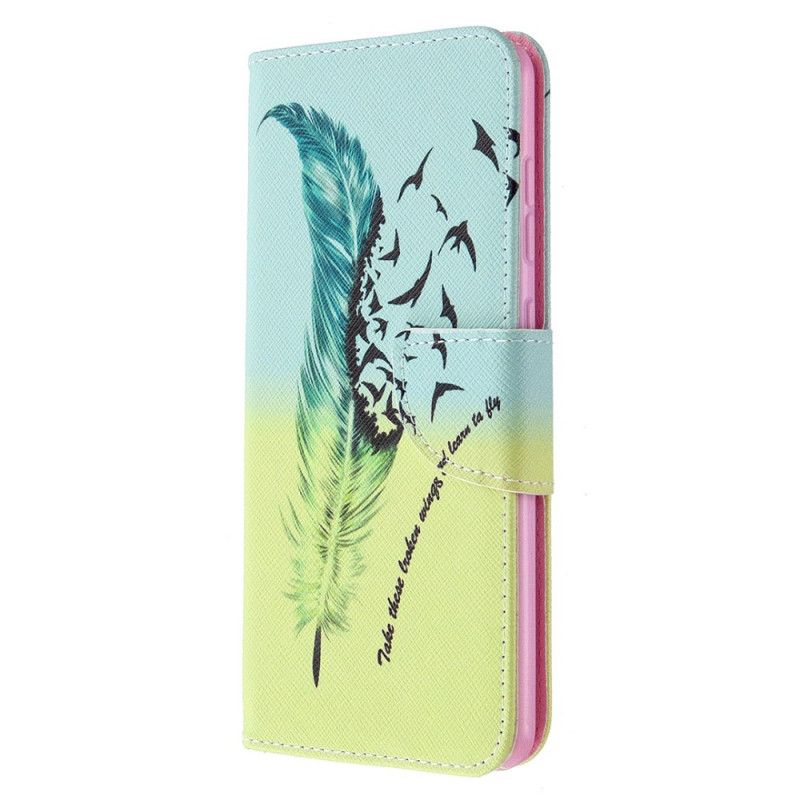 Flip Cover Læder for Samsung Galaxy A31 Lær At Flyve