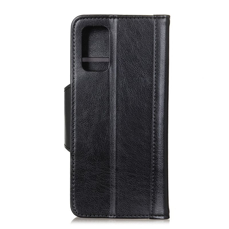 Flip Cover Læder for Samsung Galaxy A31 Sort Kunstlås Elegance Lås