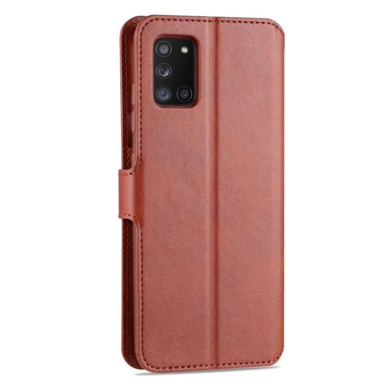 Flip Cover Læder for Samsung Galaxy A31 Sort Retro Azns