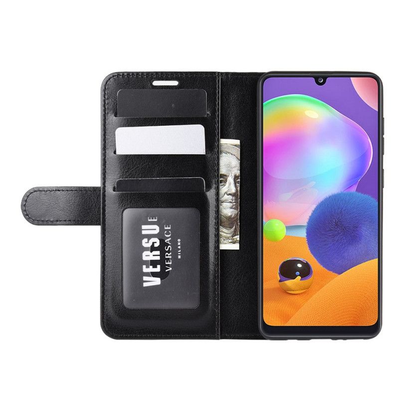 Flip Cover Læder for Samsung Galaxy A31 Sort Ultra Kunstlæder